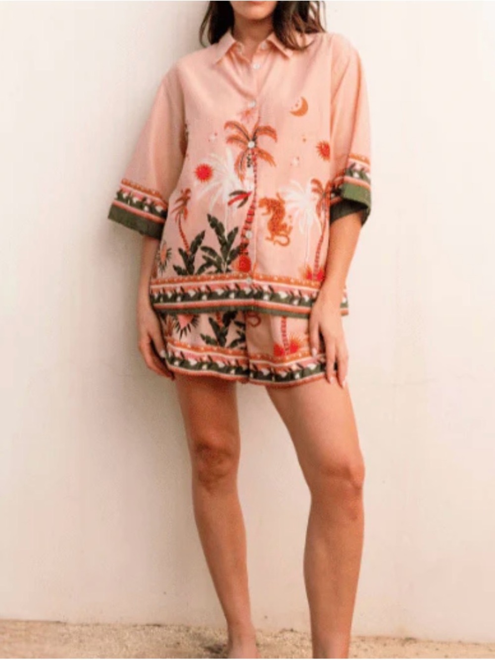 NWT Women's Beach Swim Coverup Top & shorts Small